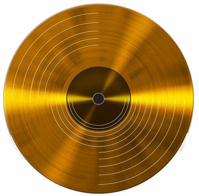 Disco de oro del reproductor de audio